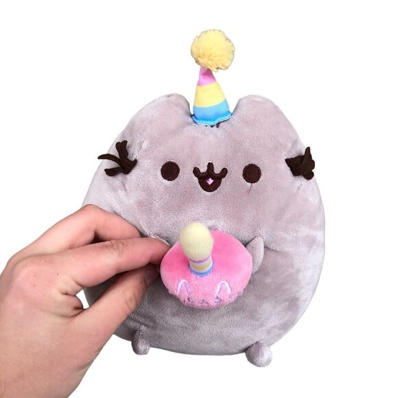 Pusheen Plushie Cupcake Birthday Hat Stuffed Animal - Picture 1 of 11